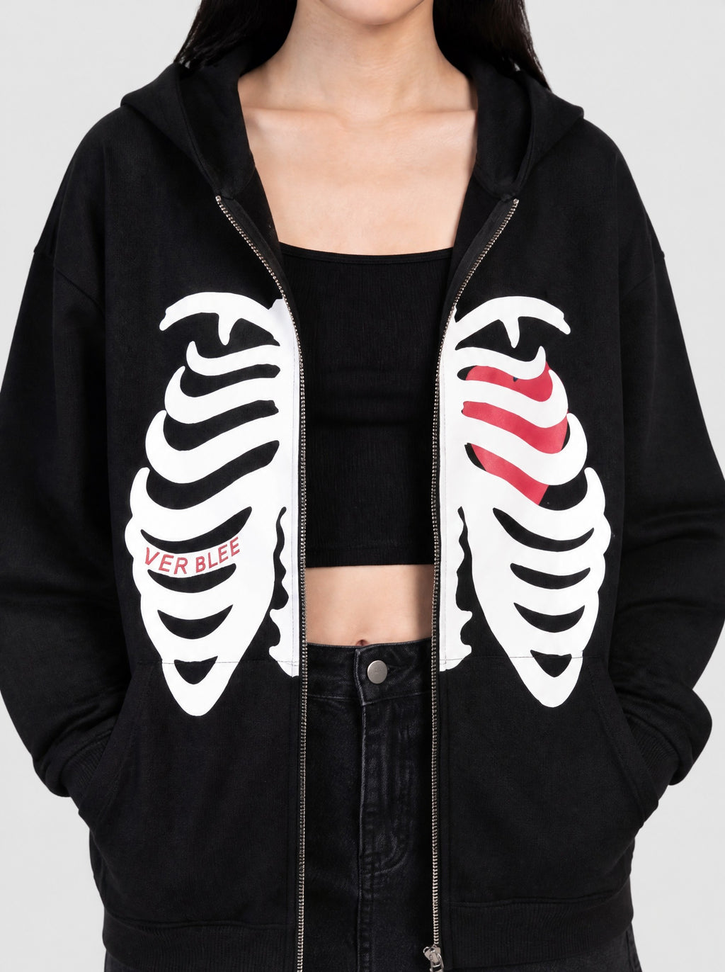Veste Squelette Y2K