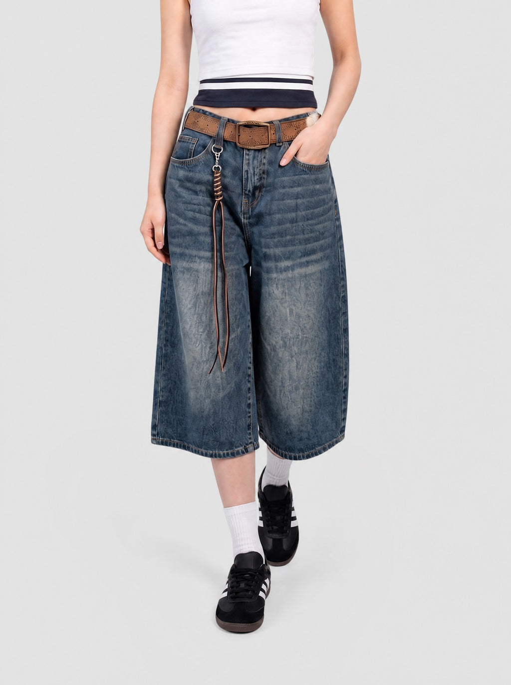 Short Long Denim Y2K