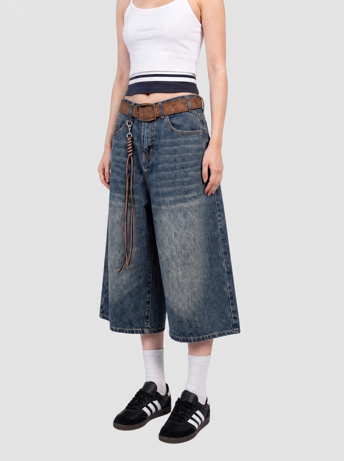 Short Long Denim Y2K