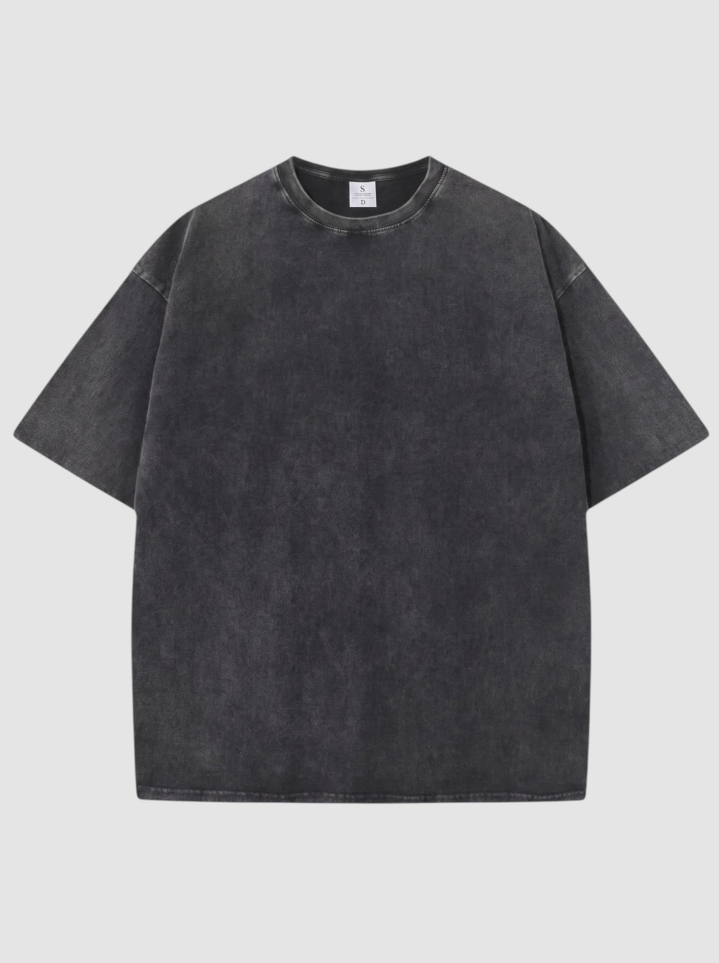 Y2K Avenue vintage washed black cotton t-shirt with a relaxed fit, crew neck, and short sleeves.