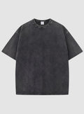 Y2K Avenue vintage washed black cotton t-shirt with a relaxed fit, crew neck, and short sleeves.