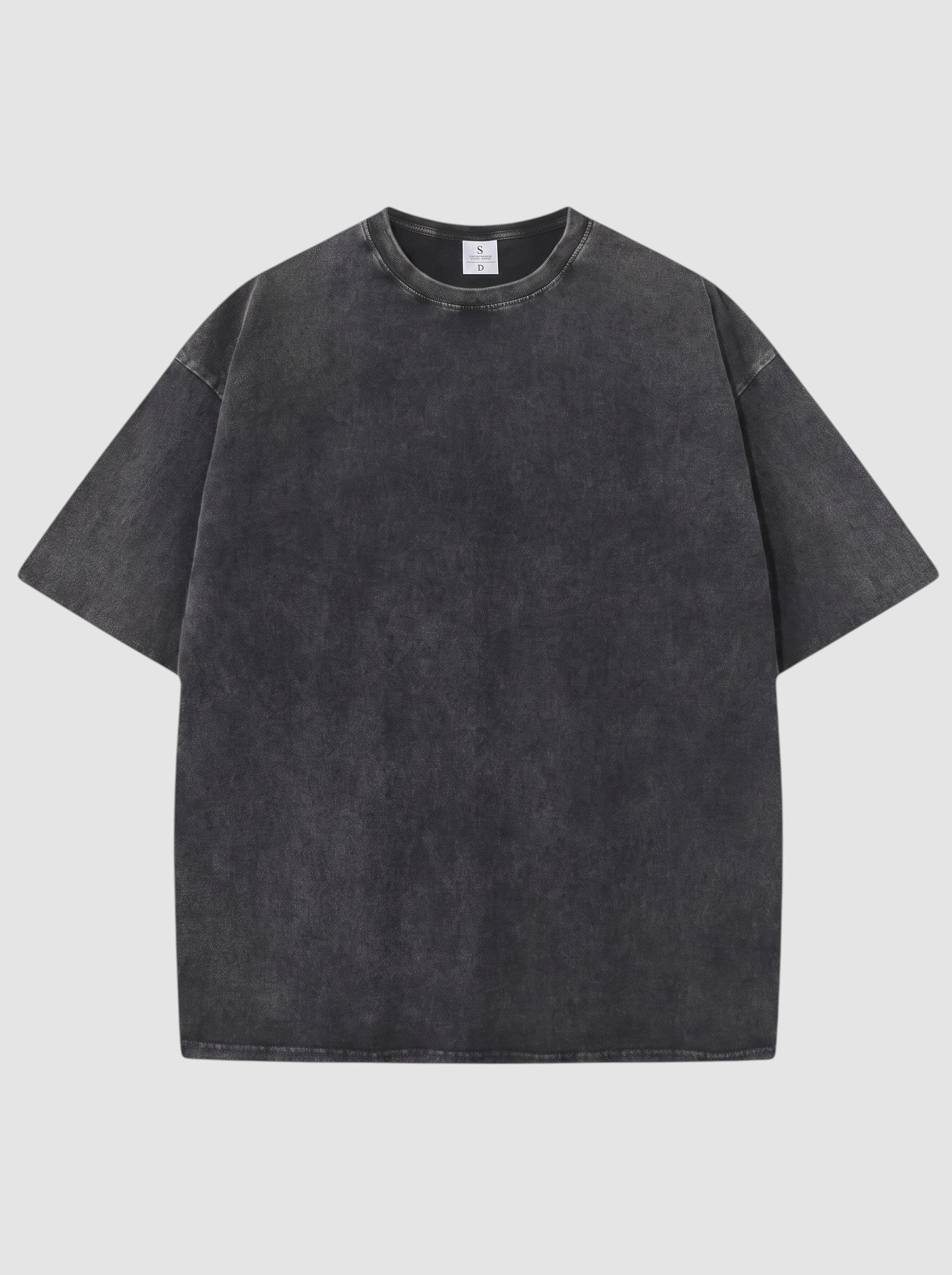 Y2K Avenue vintage washed black cotton t-shirt with a relaxed fit, crew neck, and short sleeves.